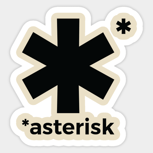 asterisk Sticker by at1102Studio